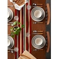 thumbnail image 5 of Hokiten Table Runners 48 Inches Long Dress Scarves, Retro American Flag Farmhouse Kitchen/Dining Table Runner, Short Coffee Tablerunners, Blue Red USA Flag Vintage Wood 13x48 Inch, 5 of 7