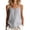 Gray, variant on Summer Tank Tops for Women Crew Neck Cotton Linen Cami Top with Half Button Trendy Going Out Shirts for Ladies Gray 3XL