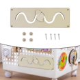 thumbnail image 1 of Montessori Sensory Busy Boards Accesorios, Rompecabezas de riel deslizante, Tablero ocupado para Piezas de bricolaje, Juguetes educativos para edades tempranas, Habilidad Rábano Estilo B Salvador tablero ocupado, 1 of 10