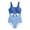 Dark Blue+Blue, variant on Girls One Piece Swimsuit, Bow Tie Front Cutout Bathing Suit, Elegant Fashion Sleeveless Swimwear for Beach Pool Summer Vacation(Pink Black,11-12 Years)