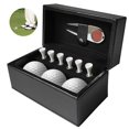 thumbnail image 4 of Pelotas De Golf Único Juego De Herramientas De Golf De Cuero De Pu Accesorios De Golf De Moda Con Caja De Almacenamiento 3 Pelotas De Golf 6 Tees Yuarrent OD010355-02, 4 of 6