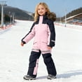 thumbnail image 6 of Xyant Girls Boys Snow Suits Kids One Piece Snowsuits Waterproof Windproof Snowboarding Jumpsuits Winter Overalls Toddler Kids Ski Suits (Pink,4-5 Years), 6 of 9