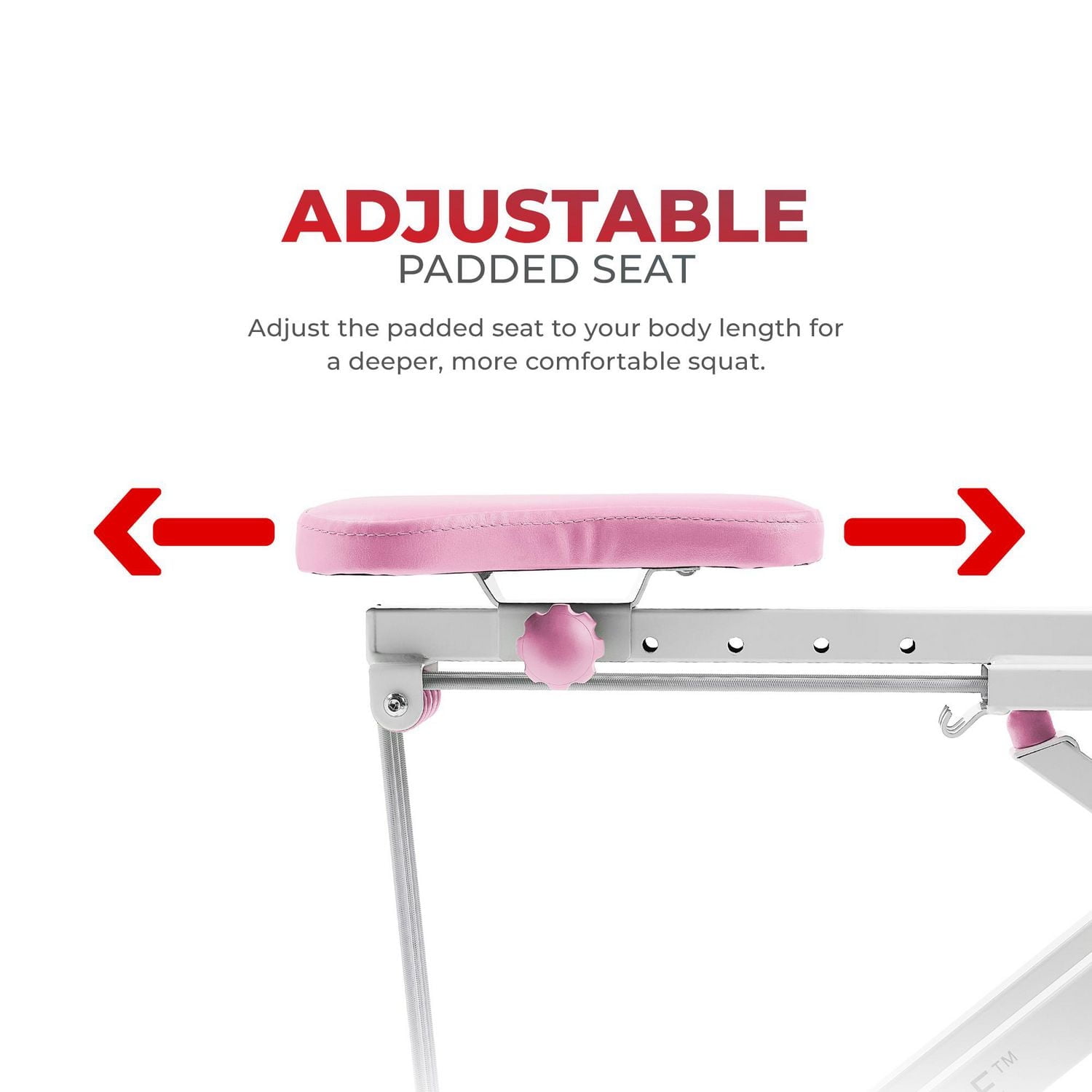 Sunny Health & Fitness Upright Row-N-Ride™ Exerciser en rose – P2100