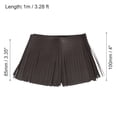 thumbnail image 2 of Unique Bargains 1 Yard 4 Inch Faux Leather Fringe Trim Tassel Fringe for Sewing, Coffee, 2 of 6