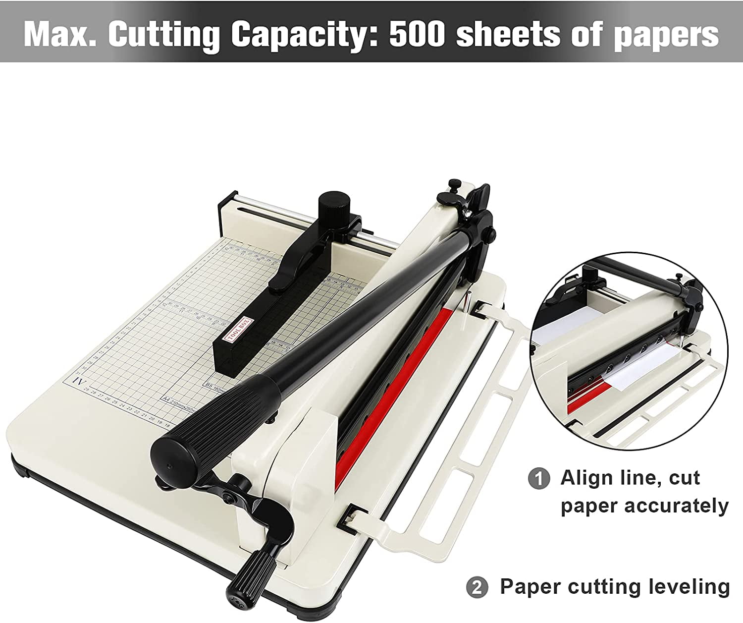  MROCO Paper Cutter 12 Cut Length Paper Trimmer, Guillotine  Trimmer with 12 sheet Capacity Paper Cutting Board, Heavy Duty Guillotine  Paper Cutters and Trimmers for Cardstock Paper Crafts Paper Slicer 