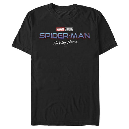 Men's Marvel Spider-Man: No Way Home Logo Black Graphic Tee Black X Large