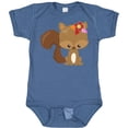 thumbnail image 3 of Inktastic Spring Animals, Cute Squirrel, Colorful Flowers Boys or Girls Baby Bodysuit, 3 of 5