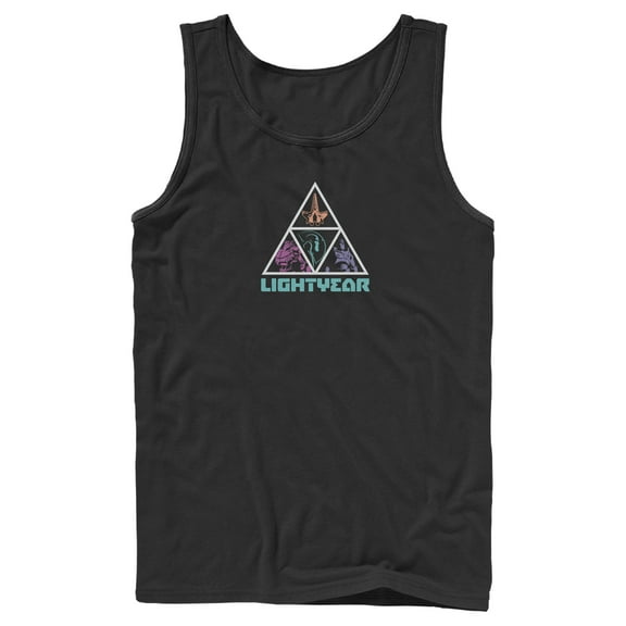 Men's Lightyear Triangle Logo Tank Top Black Medium