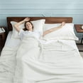 thumbnail image 3 of Premium Combed Cotton Waffle Weave Thermal Blanket Cozy Medium Weight All Season, 3 of 5