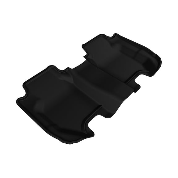 3D MAXpider L1HD05521509 Front Row Custom Fit All-Weather Floor Mat for Select Honda Fit Models - Kagu Rubber (Black)