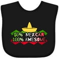 thumbnail image 3 of Inktastic 50% Mexican 100% Awesome Boys or Girls Baby Bib, 3 of 4