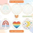 thumbnail image 3 of Kit de bordado Yinder, 5 juegos para principiantes con patrones y aros, 3 of 6