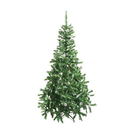 ALEKO CT59H11 Luscious Artificial Christmas Holiday Tree - 5 Foot - with White Tips and Snow Covered Pine