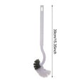 thumbnail image 6 of Yesbay Long Handle Toilet Brush S-Shaped Toilet Bowl Brush Strong Cleaning Power Wall-Mountable Bathroom Brush, 6 of 8