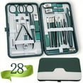 thumbnail image 2 of 28Pcs New Stainless Steel Nail Clipper Set Grooming Tool Set With Portable Case Manicure Art Tool Nails Cut, 2 of 9