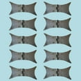 thumbnail image 2 of Renovators Supply Black Cabinet Hinge for Cabinet Door 3" Rust Resistant Wrought Iron Butterfly Flush Mount Door Hinges for Kitchen Cabinets w/Hardware, Pack of 10, 2 of 9