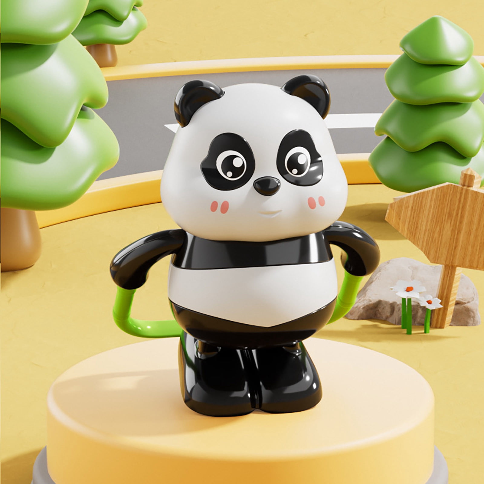 Jouet Panda Tambourin à Remonter En Métal – Animal Mécanique Vintage, Robot Rigolo Pour Enfant Et Adulte, Décoration De Bureau Et Cadeau Original