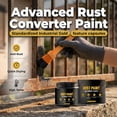 thumbnail image 3 of Water-Based Metallic Paint Rust Converter,Weatherproof Converter Paint for Metal,Long-Lasting Rust Protection,Anti-Rust Metallic Paint (2PCS), 3 of 10