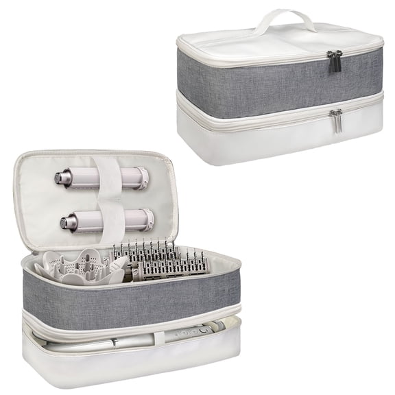 HechoVinen Double Layer Travel Case Organizer for Dyson Airwrap/Shark Flexstyle