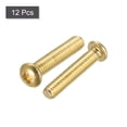 thumbnail image 3 of Unique Bargains M4x20mm Brass Machine Screws, Phillips Pan Head Fastener Bolts 12Pack, 3 of 5