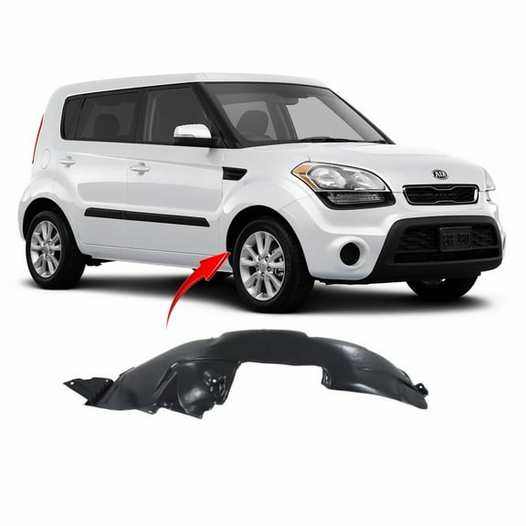 DCP Front Right Passenger Side Fender Liner For 2012-2013 Kia Soul KI1249127