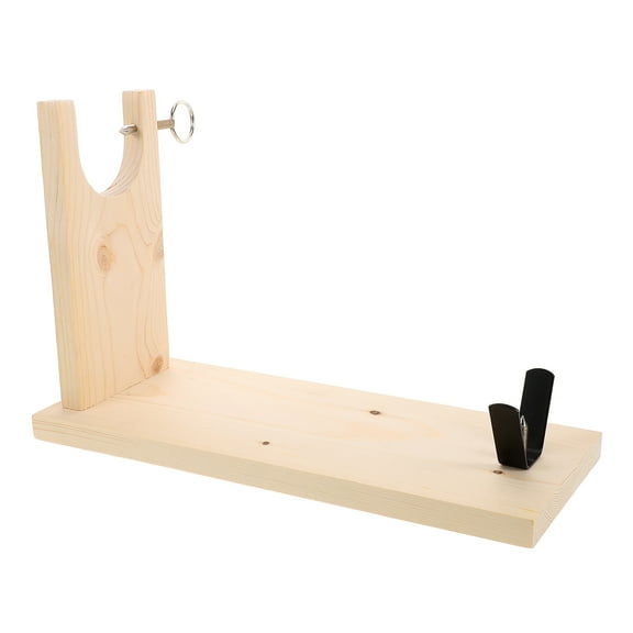 MLINS U-Shaped Slot Ham Rack Sturdy Wood Construction Versatile Ham Stand Sturdy Ham Display Holder Rack for Home Restaurant