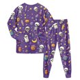 thumbnail image 5 of 5-6 Years Tween Girls Short Sleeve Print Shirts Tops Pants Outfits Pajama Set Girls Pj Sets For Girls, 5 of 9