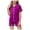 style-01 Dark Purple, variant on Kogui Summer Girl Pajamas Girls Clothes Trendy Tie Dye Pajamas 2-Piece Shirt & Shorts PJ Set Size 12-13 (Light Gray,12-13 Years)
