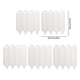 thumbnail image 3 of 5 Pack Plastic Garden Picket Fence, Modular Lawn Flowerbed Border Edging, Wind Rain Resistant Space Divider for Yard Plant Landscape Outdoor Decorative Boundary Setting, 3 of 6
