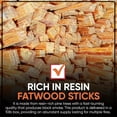 thumbnail image 4 of Fatwood Fire Starter Sticks 10 lb – 100% Natural, Resin-Rich Kindling for Fireplace, Wood Stove, Fire Pit & Campfire – Quick-Ignite Pine Wood Starter Logs – Clean Burn, Indoor/Outdoor – Easy Lighting, 4 of 7