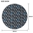 thumbnail image 6 of Blue Sun Moon Pattern Round Tablecloth 60"x60",Wrinkle Wipeable Table Cloth for Kitchen Dining Room Picnic Patio Party, 6 of 6