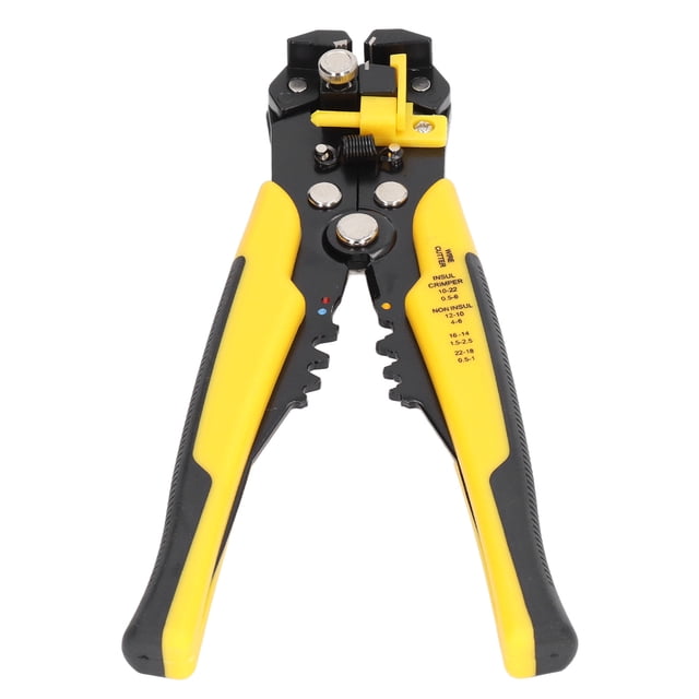 Automatic Wire Stripper, Wire Stripping Plier Multifunction Manual 8in Cutter For Home Factory Yellow