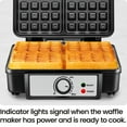 thumbnail image 6 of Chefman 4 Slice Belgian Waffle Maker w/ Adjustable Temperature, Stainless Steel, 6 of 8