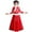 Red, variant on KAUOD Girls Chinese Dress Suits 2 Piece Flower Embroidery Fleece Coats Tulle Skirts New Years Dresses Outfits for Kids