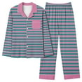 thumbnail image 1 of Rbaofujie Ensemble de Pyjama Shorts Femmes Mode Décontractée Imprimé Manches Longues Hauts Pantalons Ensemble de Pyjama, 1 of 4