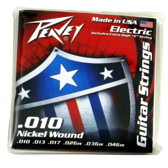 Peavey Nickel-Wound Elements Balanced Guitar Strings, 10-46w Gauge, 6-String Set
