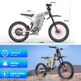 thumbnail image 3 of FREEGO X2 Pro Electric Dirt Bike – 6000W Peak Motor, 60V/30Ah Battery, 50MPH Speed, 80-Mile Range, UL2849 Certified, 3 of 9