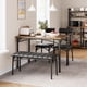 thumbnail image 2 of Yeshouse Juego de mesa de comedor para 4 personas, mesa rectangular con banco tapizado y 2 sillas, diseño moderno que ahorra espacio, ideal para cocina y apartamentos, 2 of 2