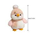 thumbnail image 3 of Tanglewen Cute Stuffed Penguin & 12" Penguin with Scarf and Hat & Soft Partner,Birthday Gift for Children-Brown,Penguin Plush,Penguin Stuffed Animal,Plush Toys for Kids, 3 of 5