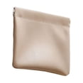 thumbnail image 1 of Bewildely Bolsa de cuero impermeable multiusos ligereza bolsillo pequeño Mini bolso monedero almacenamiento mujeres regalo auricular maquillaje Almacenamiento y organización del hogar Caqui, 1 of 6