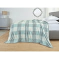 thumbnail image 5 of Nestl Ultra Plush Heavy Thick Raschel Imitation Mink Bed Blanket, 55 x 82, Blue Plaid, 5 of 5