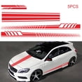 thumbnail image 2 of 5Pcs Car Stickers Body Sticker Decals Stripes Car Side Door Body Hood Rearview Mirror Decal Stickers Set Racing, 2 of 7
