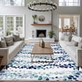 thumbnail image 3 of 5'x7' Area Rugs for Living Room Bedroom, Blue Weeping Eucalyptus Washable Rug Carpet Runner Indoor Outdoor, Spring Summer Farmhouse Leaves Non Slip Floor Mats Area Rug for Kitchen, Nursery, 3 of 8