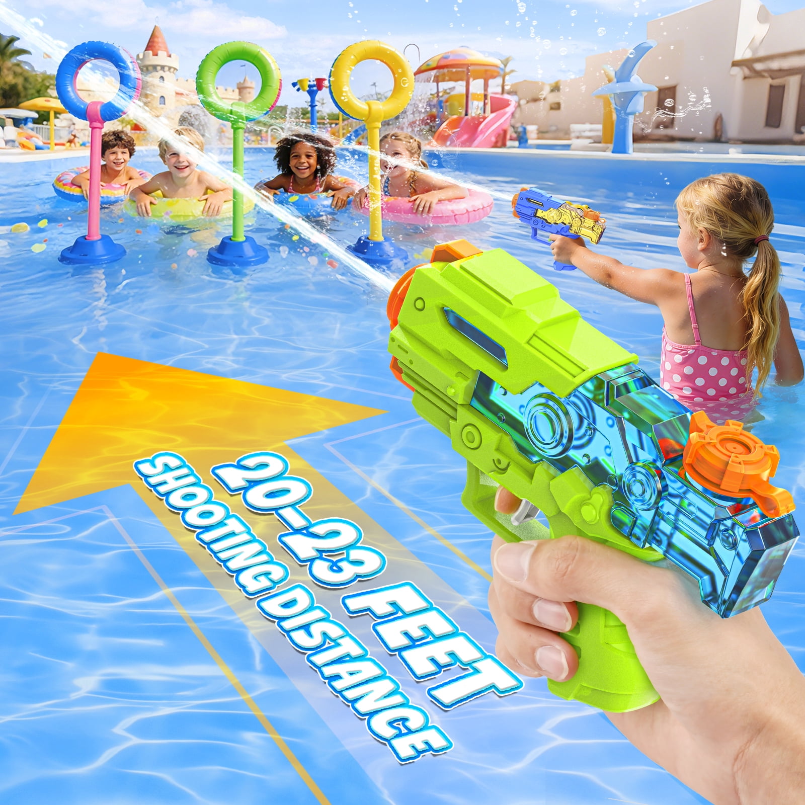 2pcs-Water Soaker Super Water Soaker for Kids-Toy Swimming Pool Beach Sand Water Fighting Toy