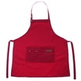 thumbnail image 2 of pechera con 2 bolsillos denteros para mujeres rojo Zulema Vestido de babero ajustable, 2 of 8