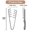 thumbnail image 2 of 2PCS Texture Comb for Hair Styling, Volume Comb Root Lifter Tool, Wide Tooth Comb for Curls, Anti Frizz Hair Combs for Styling Men Women, Fluffy Hair Pick (Black + Gray), 2 of 6