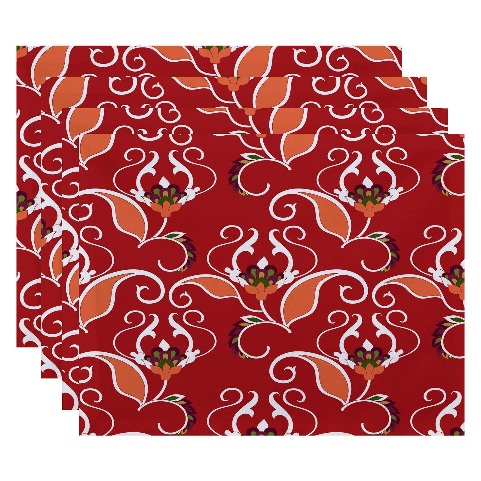 Simply Daisy 18" x 14" West Indies Floral Print Placemat (Set of 4)