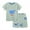 Light green Whale, variant on WIBACKER 2-7Y 100% Cotton Summer Pajamas for Toddler Boys 2 Piece Short Sleeve Sleepwear Kids Pjs Set - 3D Dinosaur