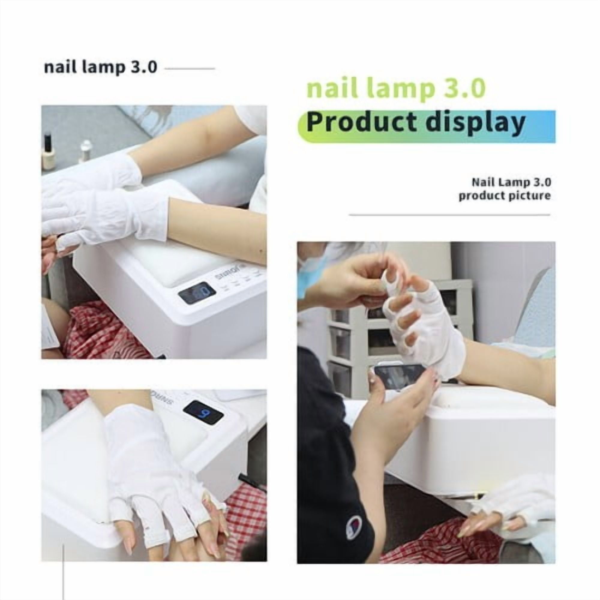 72W Professional Nail Dryer UV Nail Lamp Gel Nail Polish Press On Nails Curing