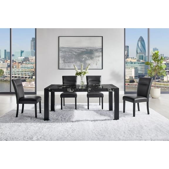 D4088 Dining Table with (4) D87 Dining chair Set